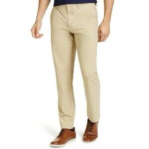 Club Room Mens 4 Way Stretch Tech Pants Light‎ Khaki 40 X 30